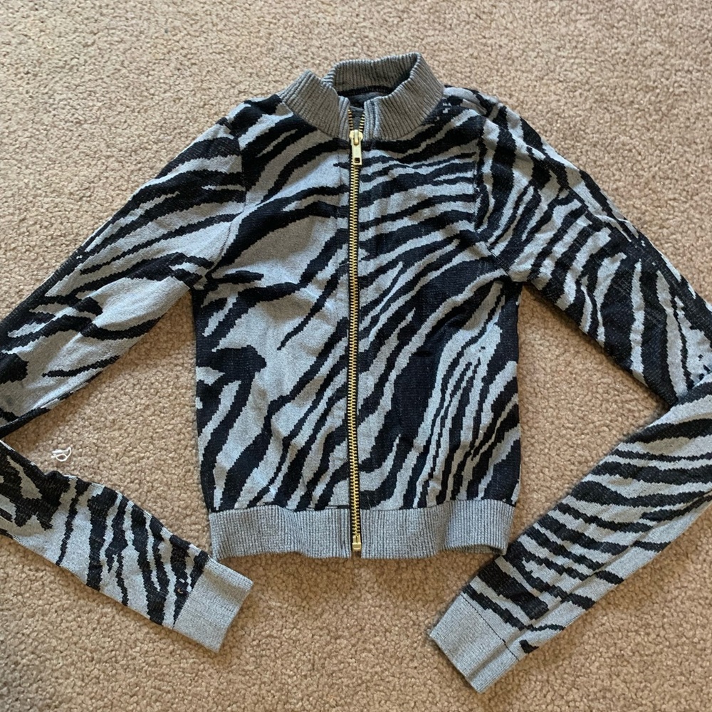 seamless zebra print jacket